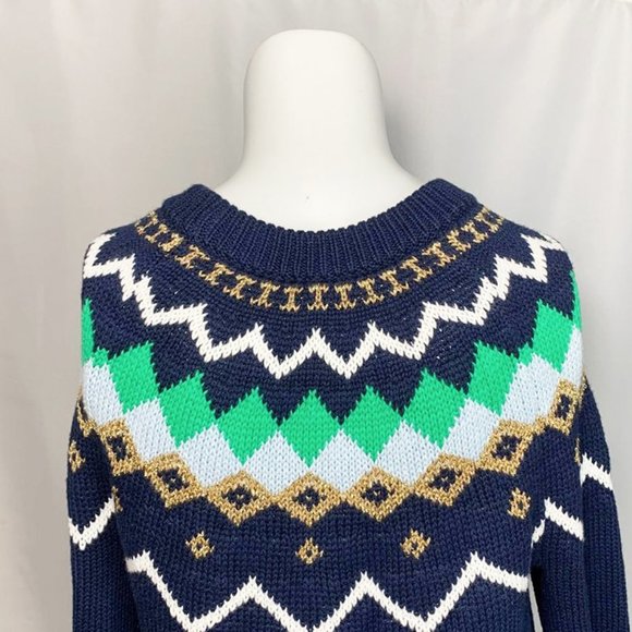 J. CREW Fair Isle Crew Neck Sweater - Picture 7 of 9